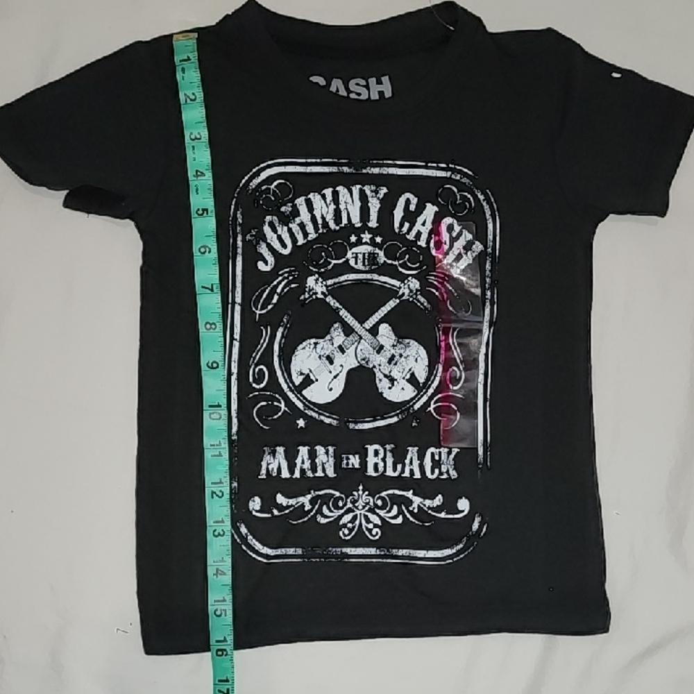Johnny Cash Boys' Black T-Shirt, Short Sleeve, Size 3T - Picture 3 of 4